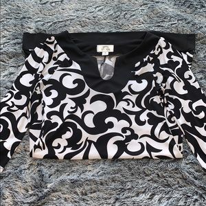 Black and White Floral Dress